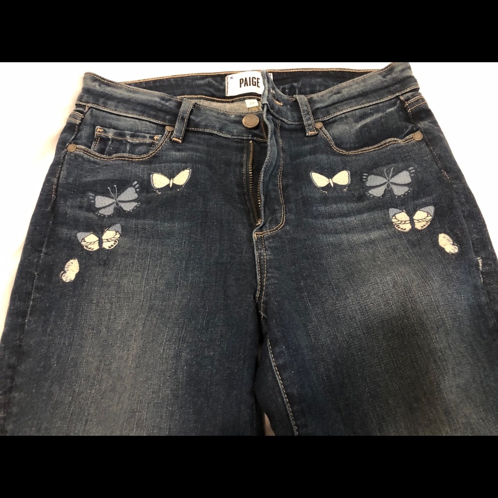 Paige embroidered denim